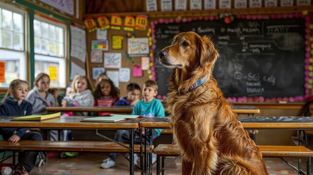 trag dog in school