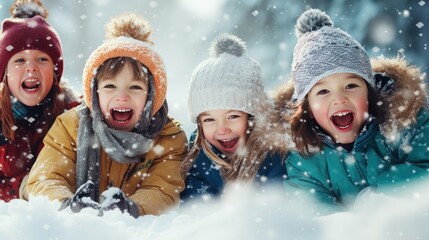 frost happy snow background