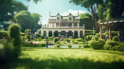 Obraz premium architecture blur house background