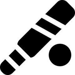cricket icon. vector glyph icon for your website, mobile, presentation, and logo design.