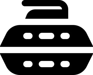 curling icon. vector glyph icon for your website, mobile, presentation, and logo design.