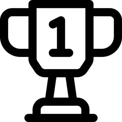 trophy icon. vector line icon for your website, mobile, presentation, and logo design.