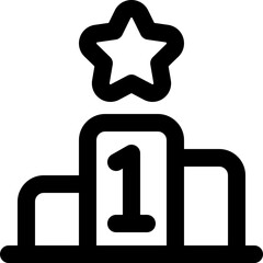 podium icon. vector line icon for your website, mobile, presentation, and logo design.