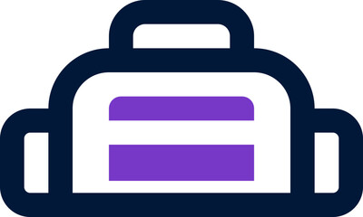 sport bag icon. vector dual tone icon for your website, mobile, presentation, and logo design.