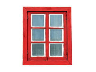 red window on white, png