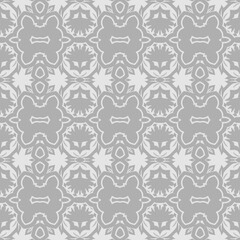 Abstract seamless gray and white tile. Art deco seamless background