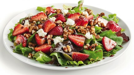 delicious strawberry goat cheese salad
