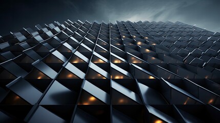 Obraz premium modern wall skyscraper building