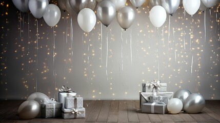 elegant party silver background