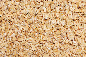 Rolled oats texture, food background