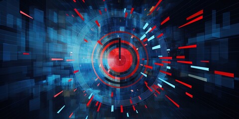 Arrow in middle of target, Generative AI illustration