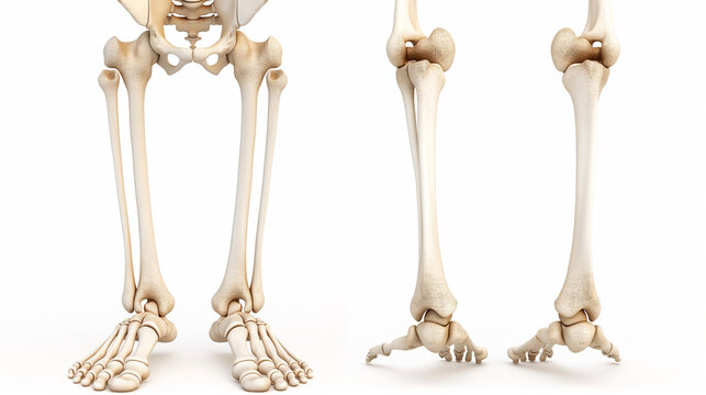 Sistema de esqueleto humano Anatomia das articulações ósseas da tíbia e da fíbula