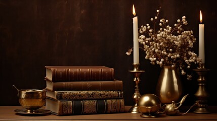 stylish elegant brown background