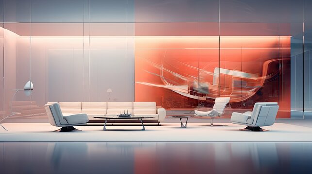 abstract modern blurred room