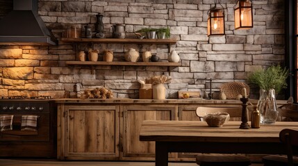 Obraz na płótnie Canvas home montage kitchen background