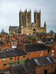 Tourists walking along the busy streets of the city of Lincoln. City Life Editorial The Hustle And...