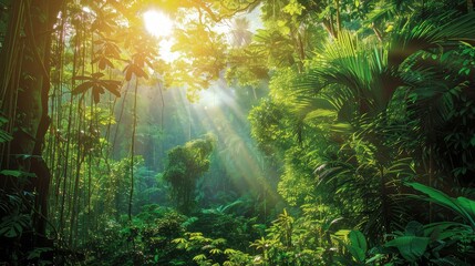 Obraz na płótnie Canvas jungle amazon rain forest