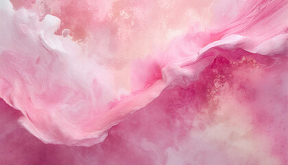 Bright pink painting background. Abstract art with liquid fluid grunge texture. Marble pattern.