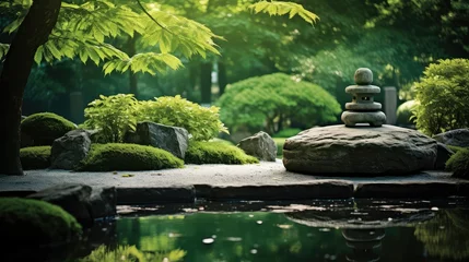 Foto op Canvas meditative relax zen background © vectorwin