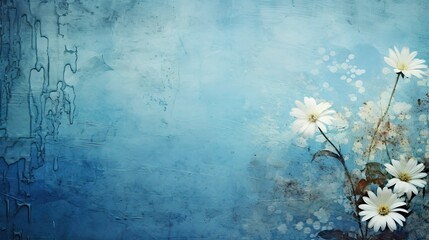 vintage grunge blue background