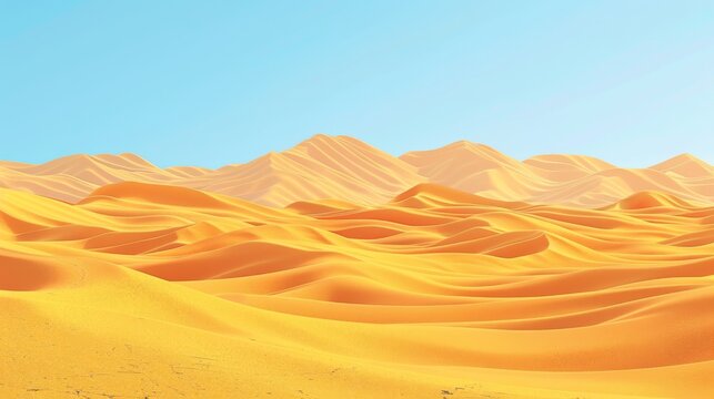 Sandy desert dunes background