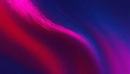Tuinposter dark blue violet purple magenta pink burgundy red abstract background for design color gradient ombre wave fluid bright light wavy line spot neon glow flash shine template rough grain noise © Deanne