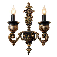 Wall Sconces, transparent background, isolated image, generative AI
