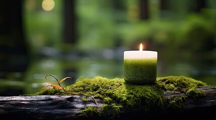 calm candle zen background