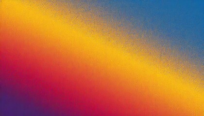 grainy texture noise effect abstract blue yellow and red color gradient background or wallpaper...