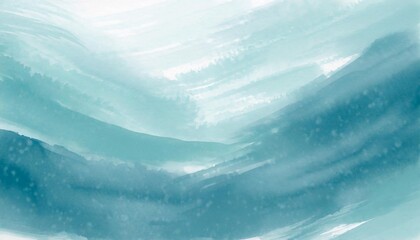 abstract watercolor blue winter paint background texture