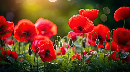 Obraz premium bold red colorful background