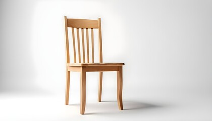 Fototapeta na wymiar Wooden chair isolated on white background,