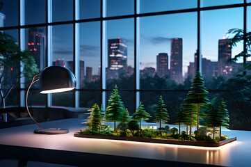 Office Wilderness: 3D Hologram Bringing Nature into Workplace
