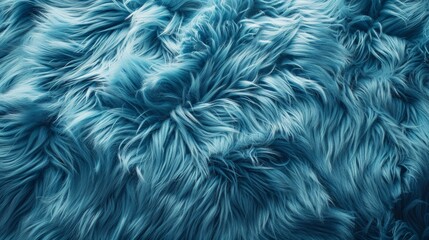 Obraz premium Blue Fur Texture Close Up
