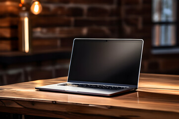 Tech meets Nature: Laptop Seamlessly Integrated into Wood Surface