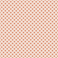 Seamless pattern with peach hearts.Love illustration
