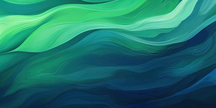 Green-Blue Wave Background