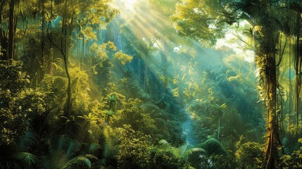 wildlife amazon rain forest - obrazy, fototapety, plakaty
