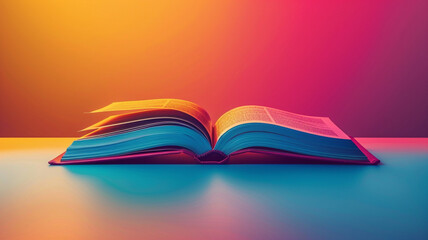 World international book day, pages words letters library, science knowledge literary paper education wisdom, banner copy space greeting card background.