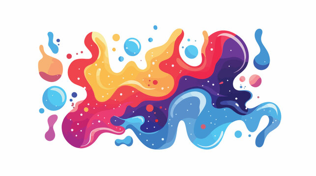 abstract multicolor on white background 