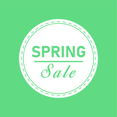 spring sale poster design banner