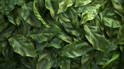 Fototapeta na wymiar Close Up of a Bush of Green Leaves
