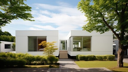 modern apartment cottage building