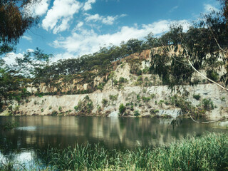 Fototapeta premium lake and mountains