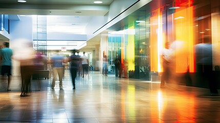 Fototapeta premium stores mall blurred room