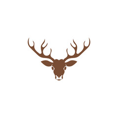 Deer antler ilustration logo vector
