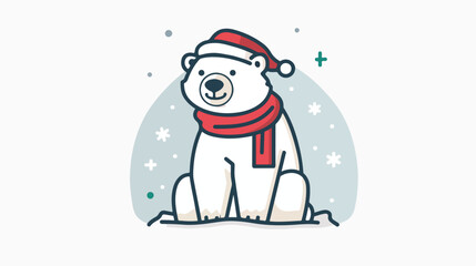 Christmas polar bear 