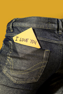 Surprise Love Note Tucked in a Denim Pocket