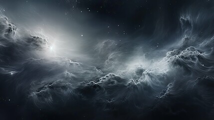 stars space silver background