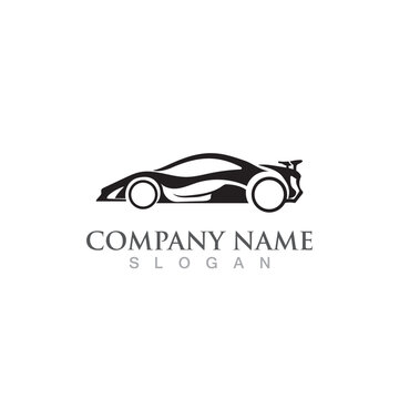 Car silhouette logo Vector template